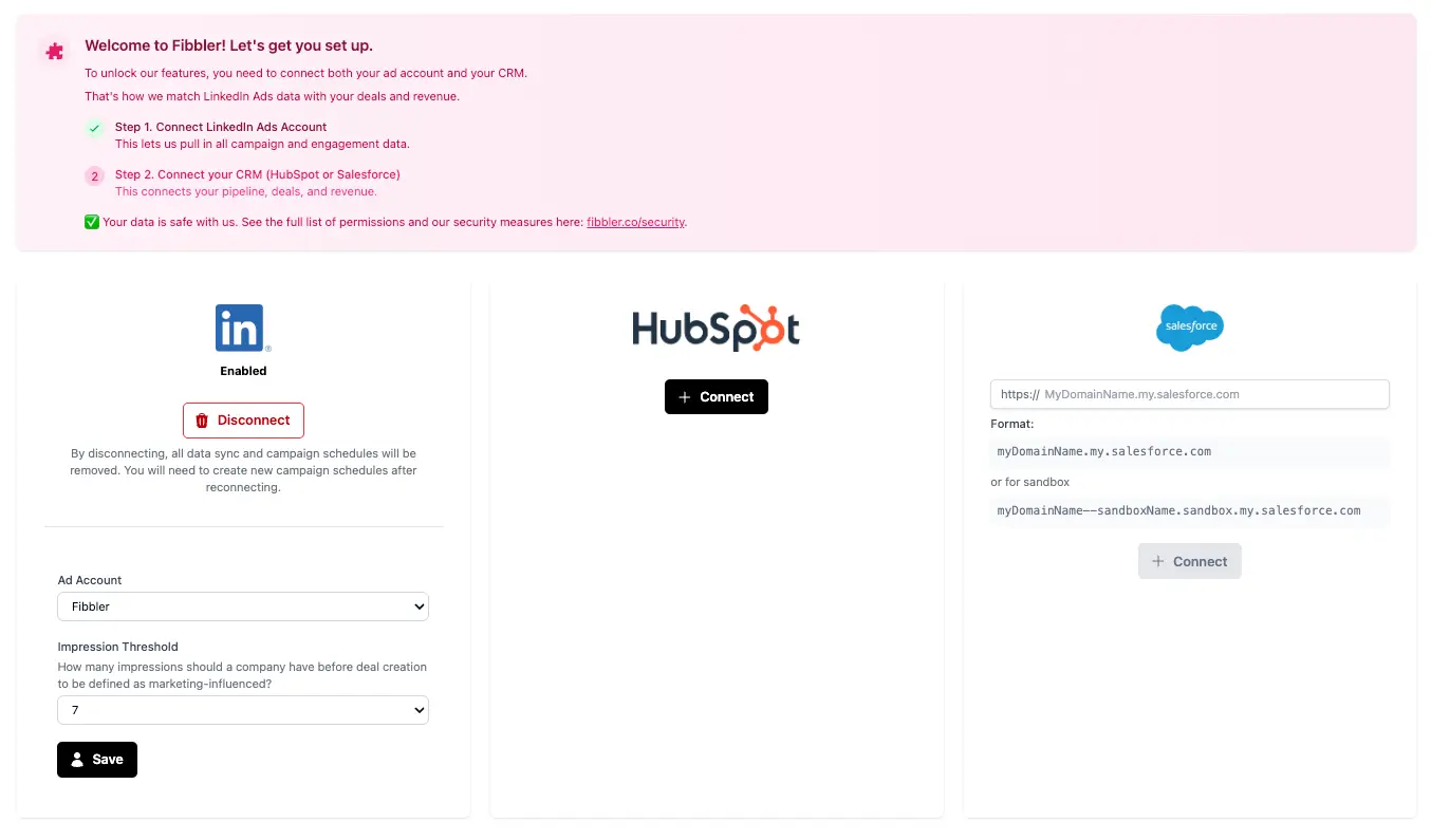CRM connection