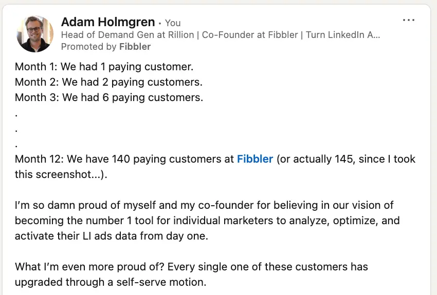Product-focused vs value-focused ad example
