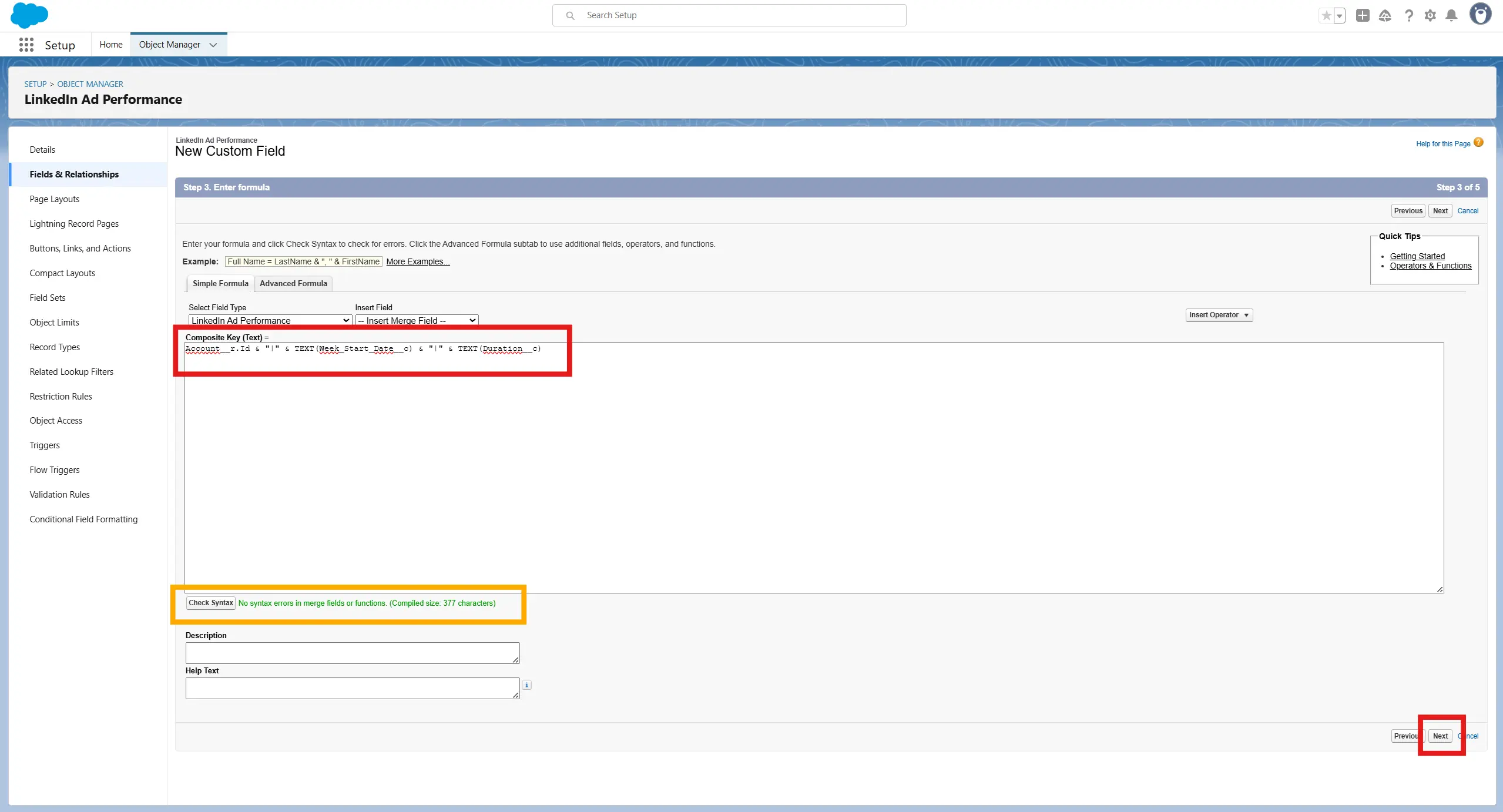 Composite Key syntax check