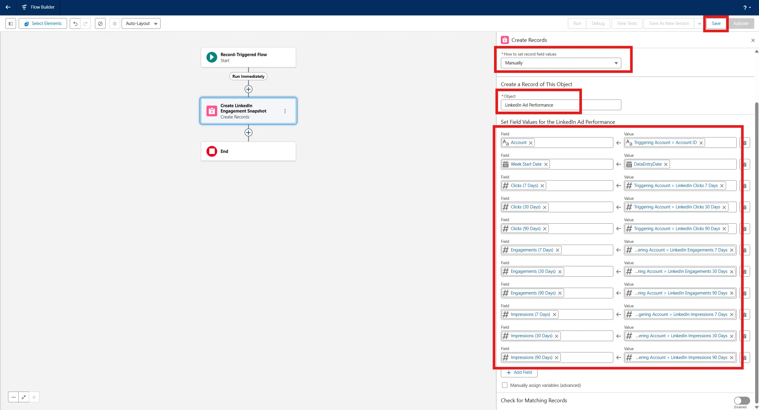 Save Flow dialog